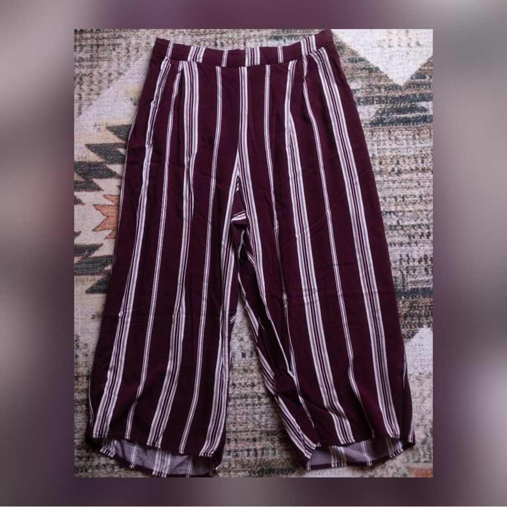 Wild Fable Burgundy Striped Pants